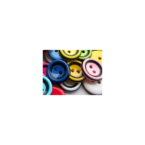 RESINKNAPP 15mm - Mange farger